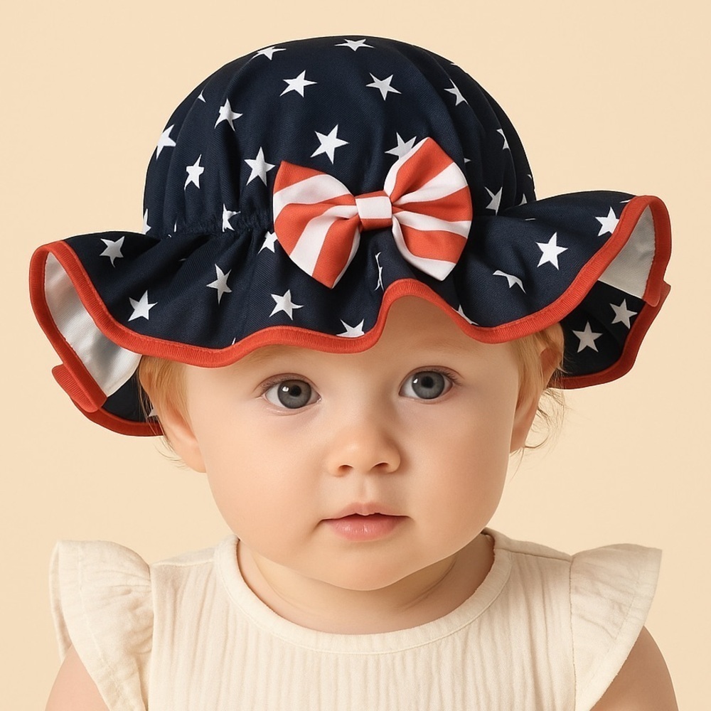 Red White and Blue American Flag Hat